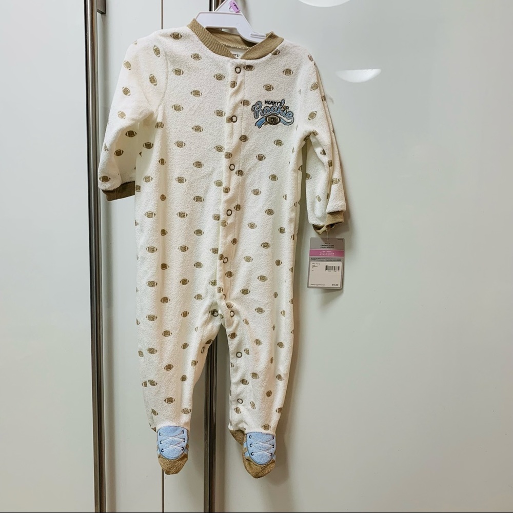 NWT Carter’s Onesie “Mommy’s Little Rookie” 9 months